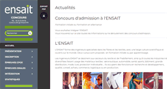 Desktop Screenshot of concours.ensait.fr