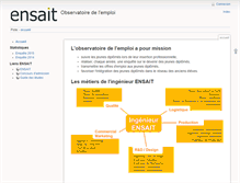 Tablet Screenshot of emploi.ensait.fr